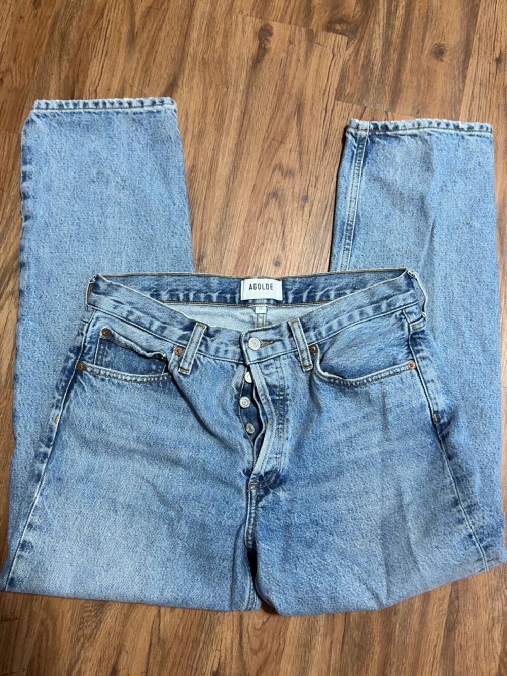 AGOLDE 90s Pinch Waist High Rise Straight Jeans - 25